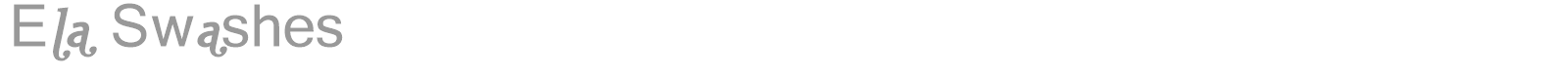 Ela Swashes font preview